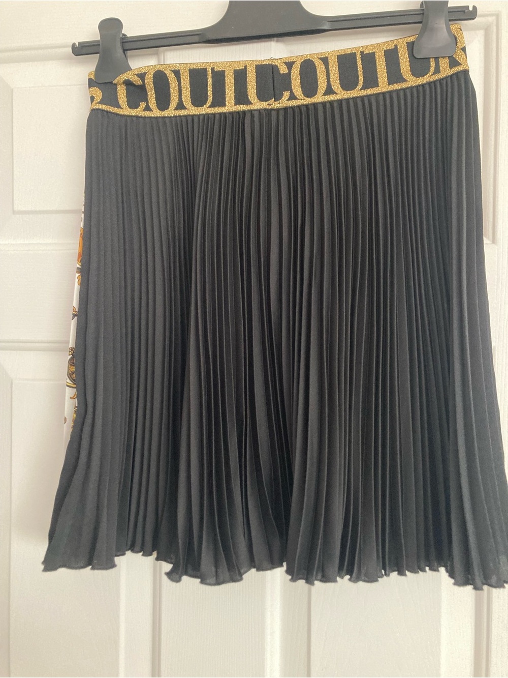 Versace Barocco Jeans Couture  Black & Gold Baroque Cropped top with skirt Set - Picture 8 of 10